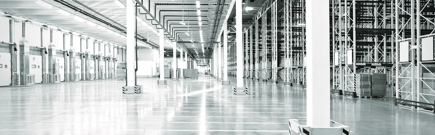 A warehouse returned to clear base-build condition
